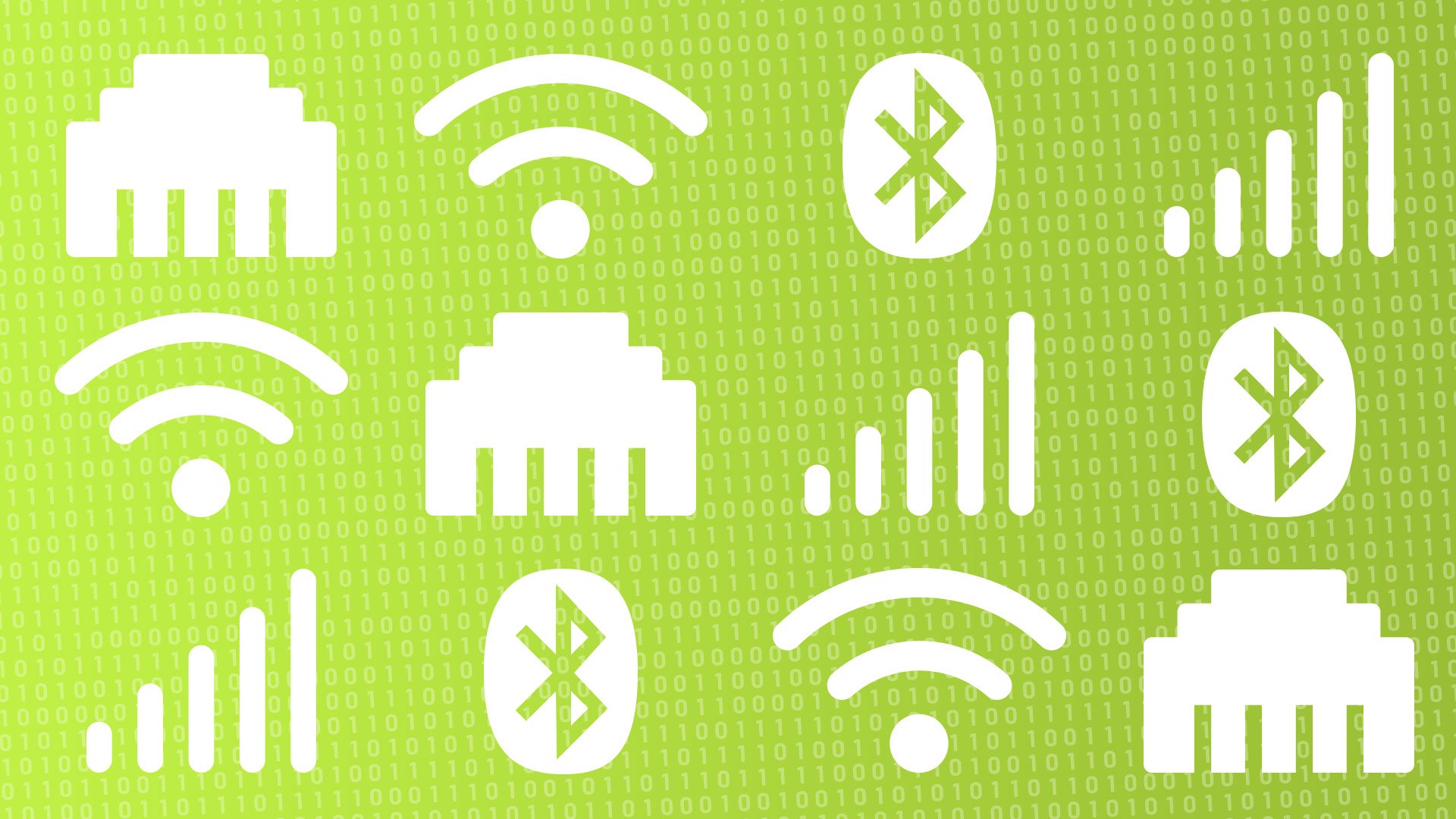 Bild på kommunikationssätt såsom Ethernet (LAN), WLAN (WiFi), GPRS (4G) och Bluetooth
