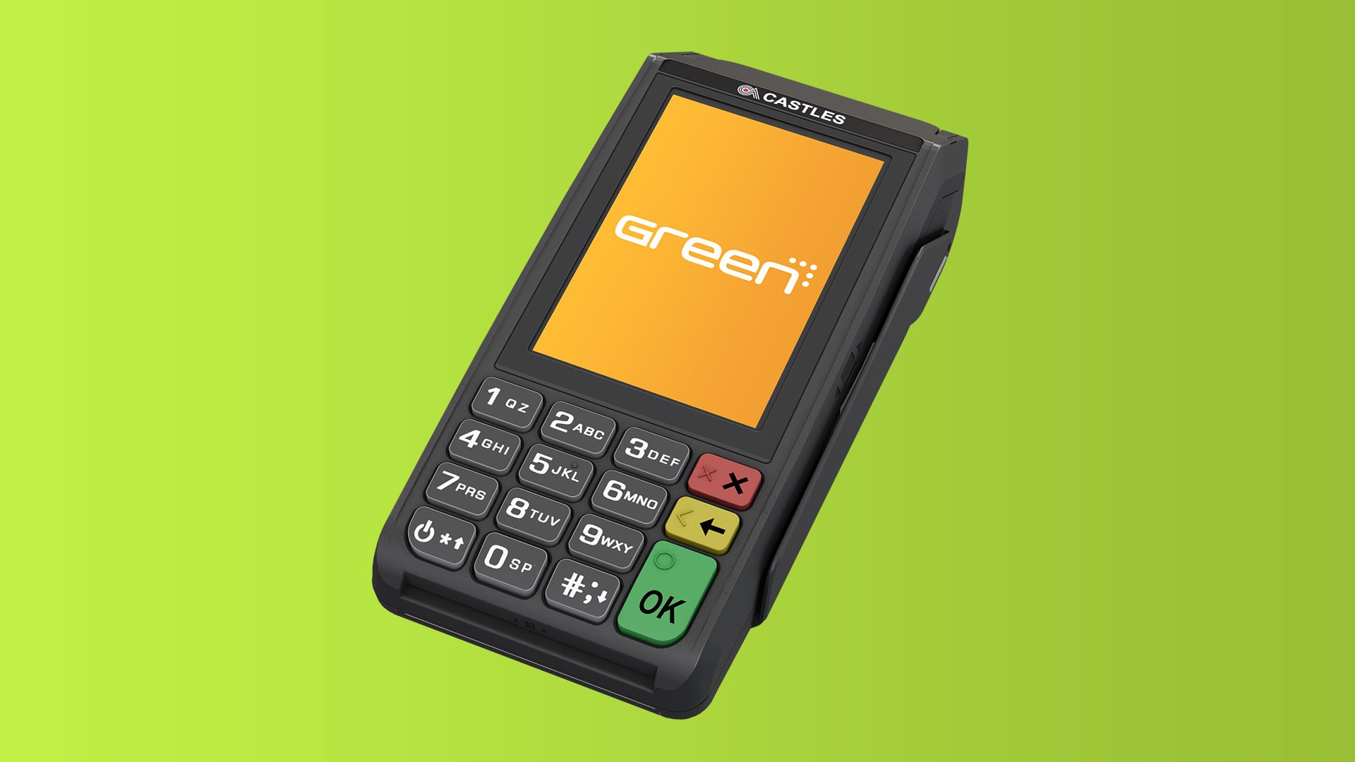 Bild på betalterminal GreenPay Mobile 2000 från Green