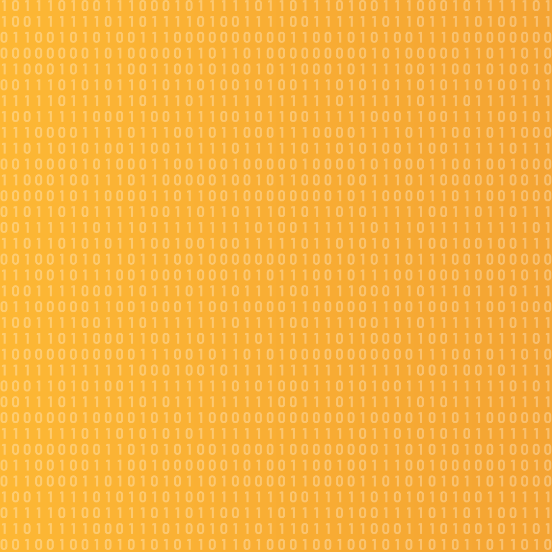 Digital med 30 % opacitet på orange gradient