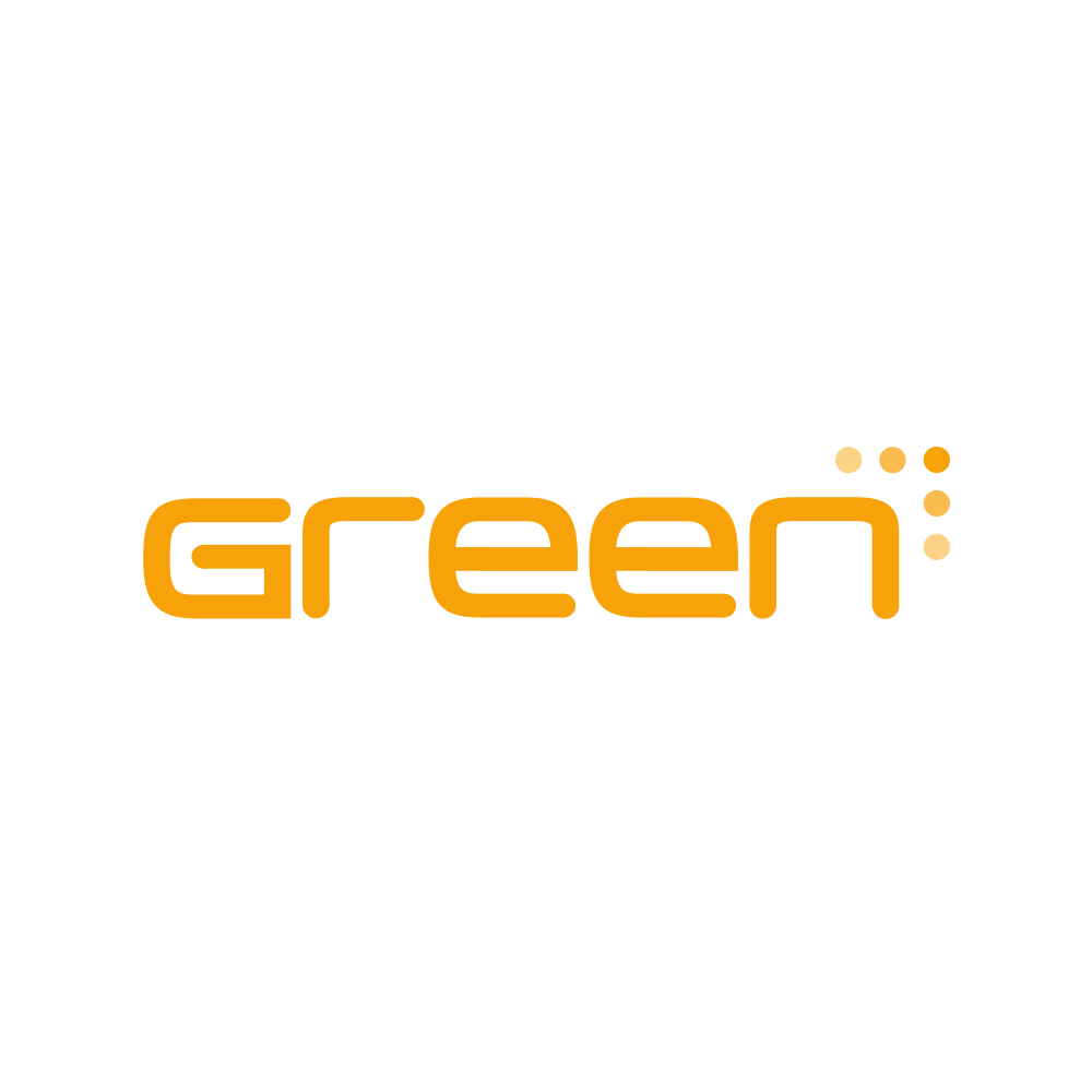Primär positiv orange logotyp för Green
