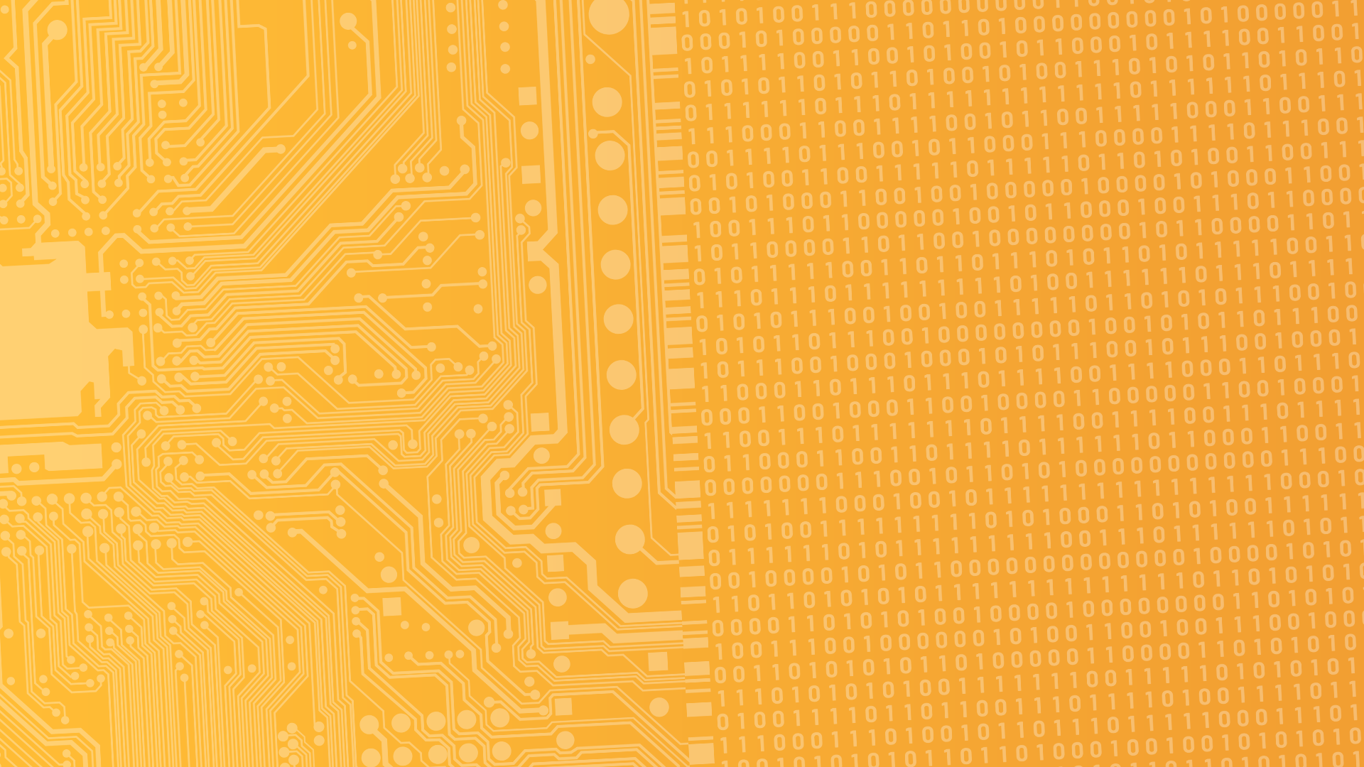 Tech Digital med 30 % opacitet på orange gradient