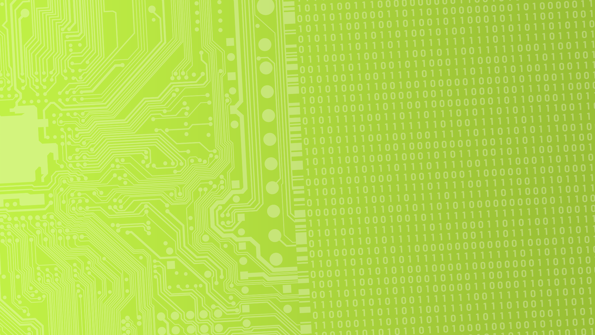 Tech Digital med 30 % opacitet på grön gradient