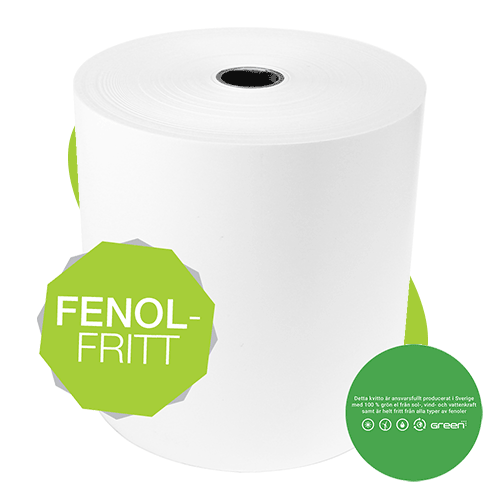 GreenReceipt Premium kvittorulle fenolfritt grön
