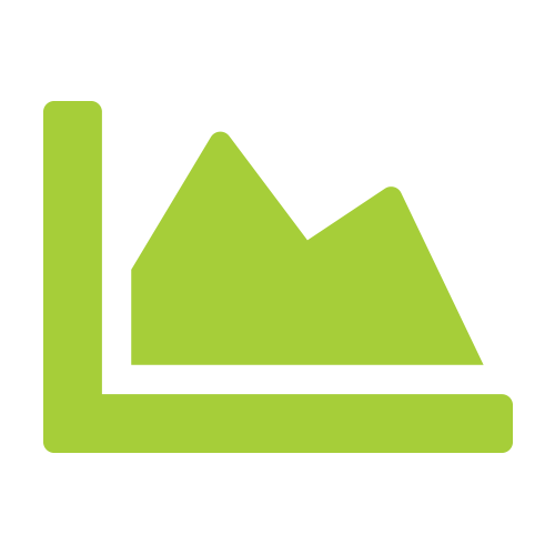 Bild på ikon föreställande en graf vilken representerar GreenPay Analytics