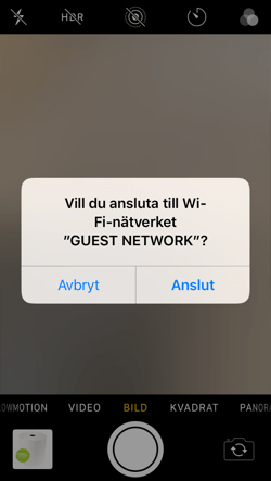 Använder du en iPhone räcker det med att trycka på "Anslut"