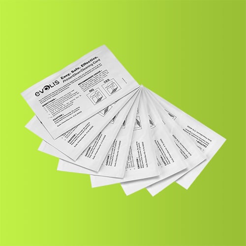 Bild på PrinterClean rengöringskort från Evolis