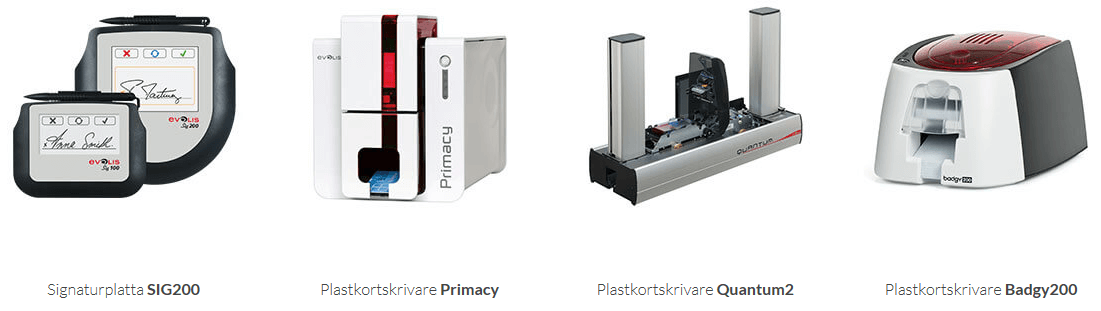 Produkter från Evolis