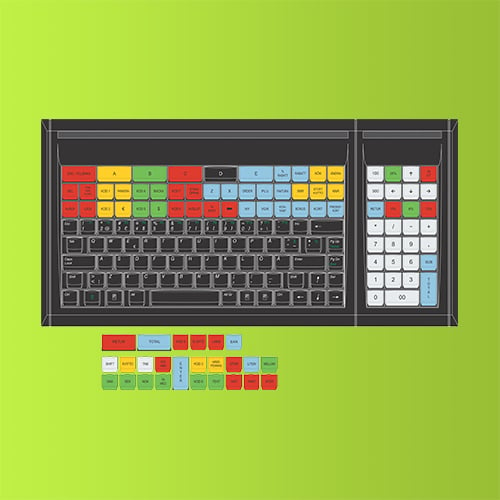 GreenKey tangentbordstoppar 128 tangenters design