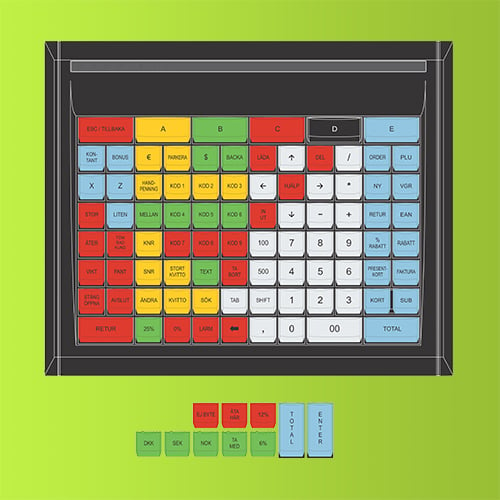 GreenKey tangentbordstoppar 96 tangenters design
