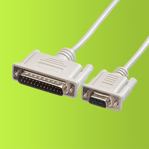 Seriell kabel 9F – 25M från Roline