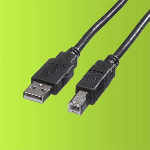 USB-kabel Type A – Type B från Roline