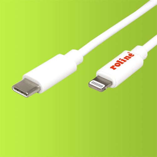 USB-kabel Type C – Lightning från Roline