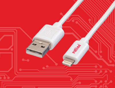 USB-kabel MFi-certifierad Type C till Lightning från Roline