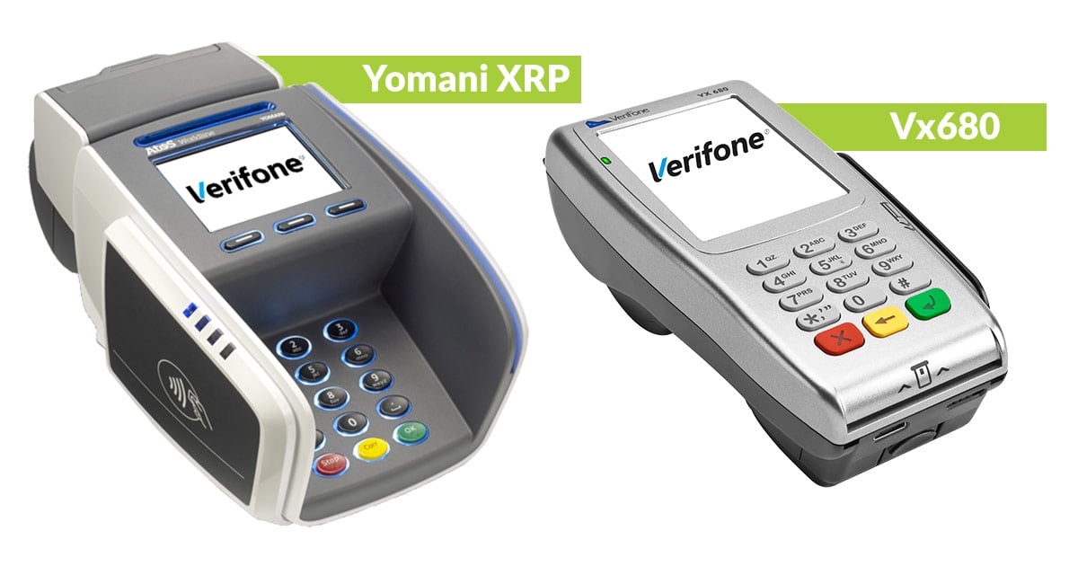 Betalterminal Yomani XRP samt Vx680 från Verifone