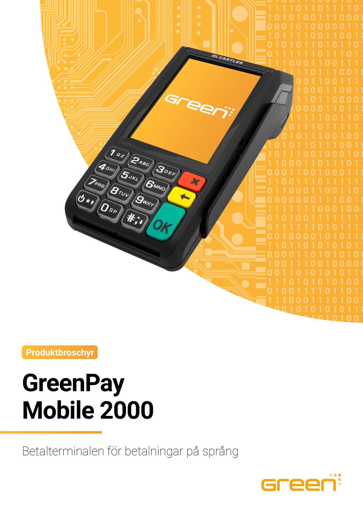 Produktbroschyr för GreenPay Mobile 2000
