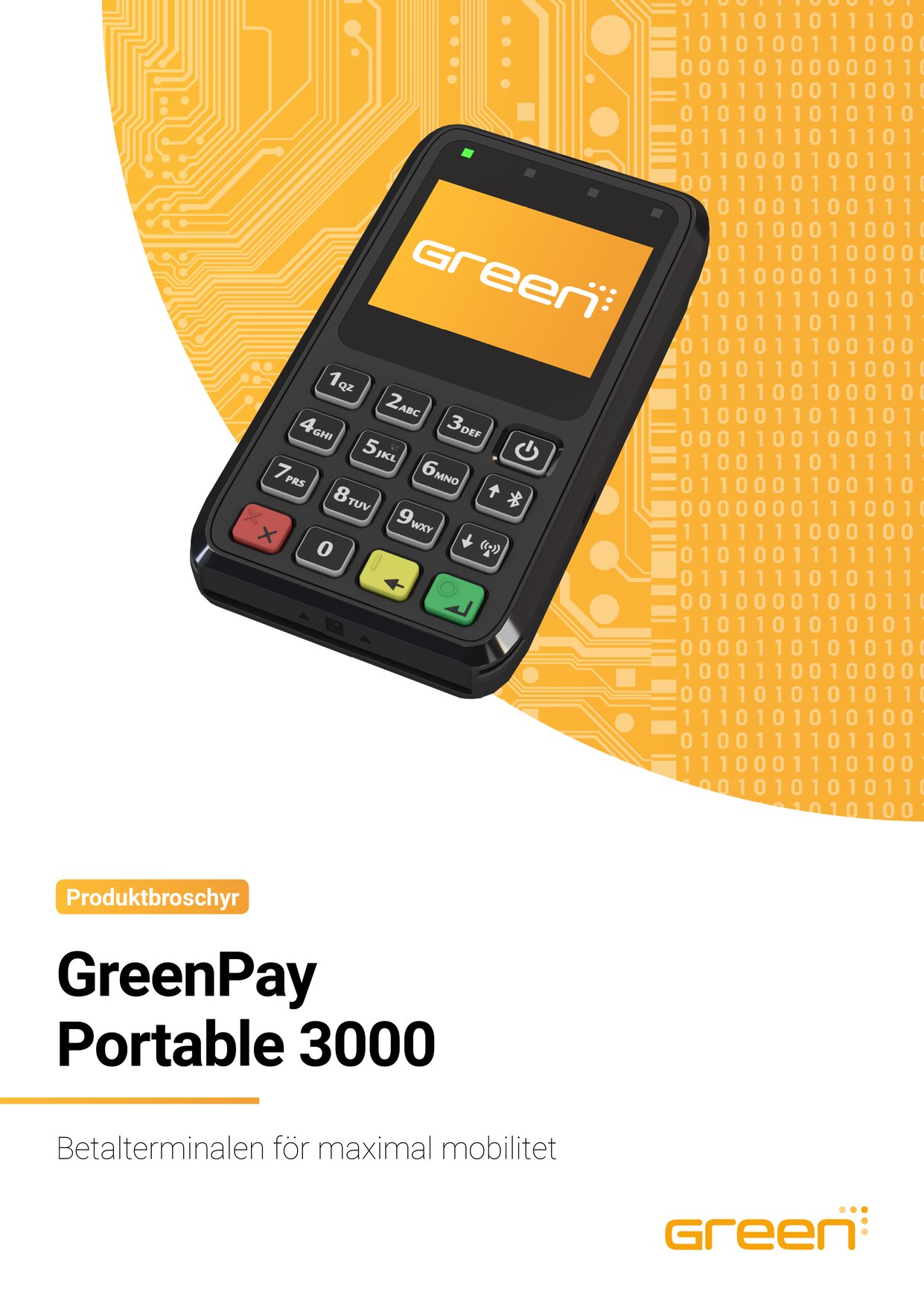 Produktbroschyr för GreenPay Portable 3000